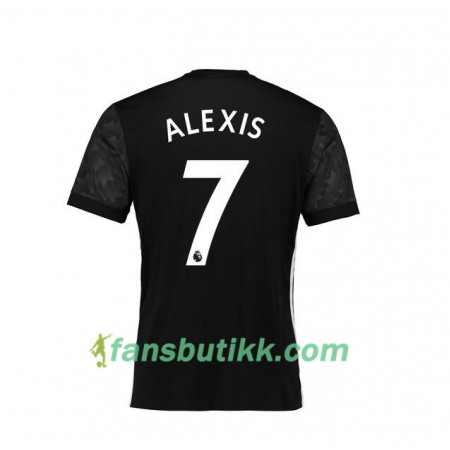 Fotballdrakt Manchester United Alexis Sanchez 7 Bortetrøye 2017-2018 Kortermet