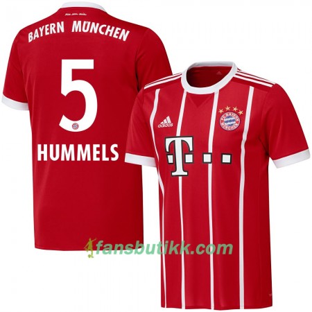 Fotballdrakt FC Bayern München Hummels 5 Hjemmetrøye 2017-2018 Kortermet