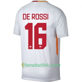 Fotballdrakt AS Roma De Rossi 16 Bortetrøye 2017-2018 Kortermet