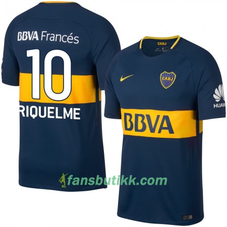 Fotballdrakt Boca Juniors Riquelme Hjemmetrøye 2017-2018 Kortermet
