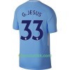 Fotballdrakt Manchester City G. Jesus Hjemmetrøye 2017-2018 Kortermet