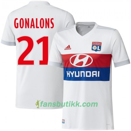 Fotballdrakt Olympique Lyonnais Gonalons Hjemmetrøye 2017-2018 Kortermet