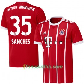 Fotballdrakt FC Bayern München Sanches 35 Hjemmetrøye 2017-2018 Kortermet