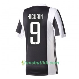 Fotballdrakt Juventus Higuaín 9 Hjemmetrøye 2017-2018 Kortermet