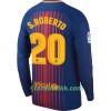 Fotballdrakt FC Barcelona S. Roberto Hjemmetrøye 2017-2018 Langermet