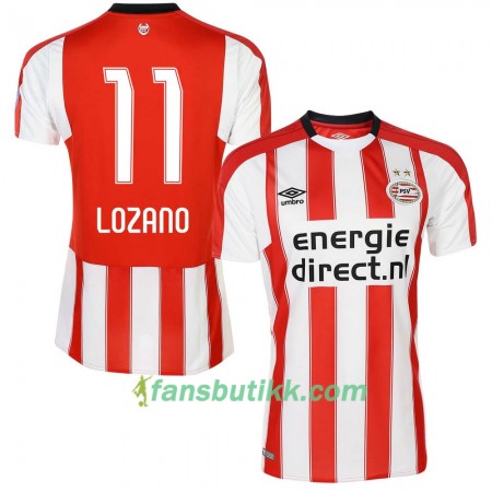 Fotballdrakt PSV Lozano 11 Hjemmetrøye 2017-2018 Kortermet