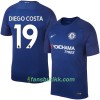 Fotballdrakt Chelsea Diego Costa Hjemmetrøye 2017-2018 Kortermet