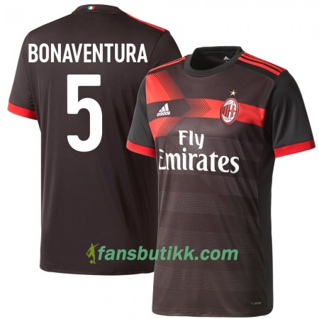 Fotballdrakt AC Milan Bonaventura 5 Tredjetrøye 2017-2018 Kortermet