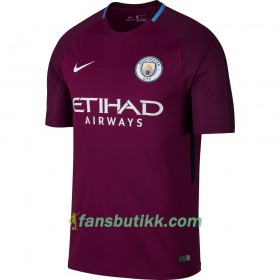 Fotballdrakt Manchester City G. Jesus Bortetrøye 2017-2018 Kortermet