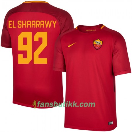 Fotballdrakt AS Roma El Shaarawy 92 Hjemmetrøye 2017-2018 Kortermet
