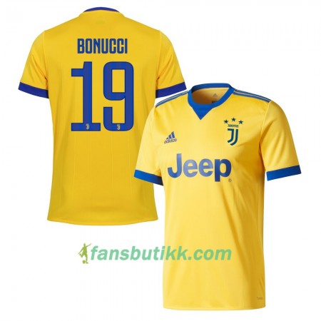 Fotballdrakt Juventus Bonucci 19 Bortetrøye 2017-2018 Kortermet
