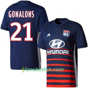 Fotballdrakt Olympique Lyonnais Gonalons Bortetrøye 2017-2018 Kortermet