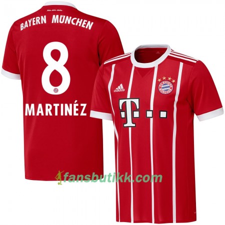 Fotballdrakt FC Bayern München Martinez 8 Hjemmetrøye 2017-2018 Kortermet