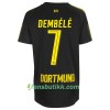 Fotballdrakt Borussia Dortmund Dembélé 7 Bortetrøye 2017-2018 Kortermet