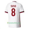 Fotballdrakt AC Milan Suso 8 Bortetrøye 2017-2018 Kortermet