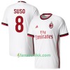 Fotballdrakt AC Milan Suso 8 Bortetrøye 2017-2018 Kortermet
