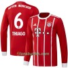 Fotballdrakt FC Bayern München Thiago 6 Hjemmetrøye 2017-2018 Langermet