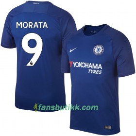 Fotballdrakt Chelsea Morata Hjemmetrøye 2017-2018 Kortermet