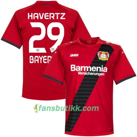 Fotballdrakt Bayer 04 Leverkusen Havertz Bortetrøye 2017-2018 Kortermet