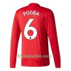 Fotballdrakt Manchester United Pogba 6 Hjemmetrøye 2017-2018 Langermet