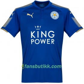 Fotballdrakt Leicester City Mahrez Hjemmetrøye 2017-2018 Kortermet