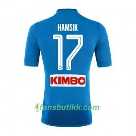 Fotballdrakt SSC Napoli Hamsik 17 Hjemmetrøye 2017-2018 Kortermet