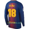 Fotballdrakt FC Barcelona Alba Hjemmetrøye 2017-2018 Langermet