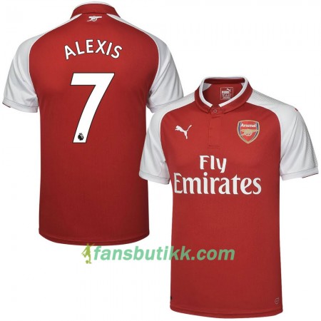 Fotballdrakt Arsenal Alexis Hjemmetrøye 2017-2018 Kortermet