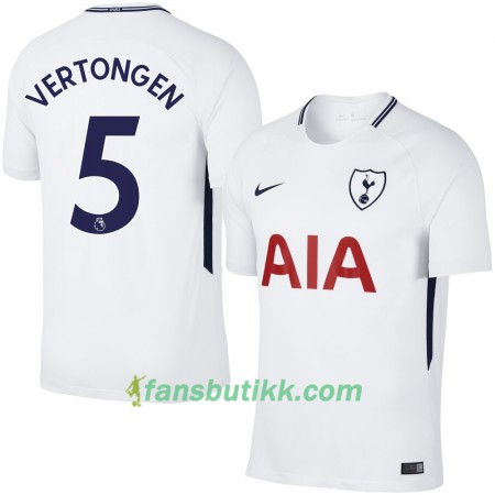Fotballdrakt Tottenham Hotspur Vertongen 5 Hjemmetrøye 2017-2018 Kortermet