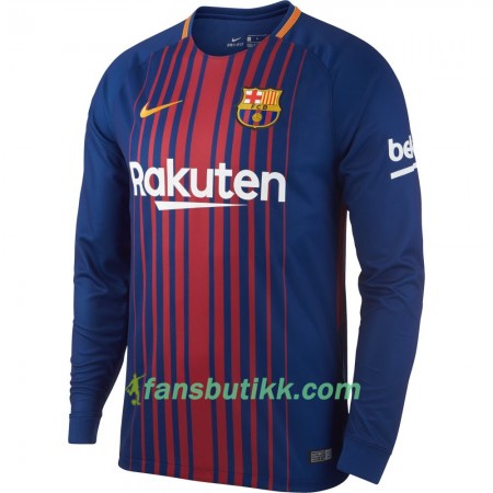 Fotballdrakt FC Barcelona Hjemmetrøye 2017-2018 Langermet