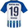 Fotballdrakt Hertha BSC Ibisevic 19 Hjemmetrøye 2017-2018 Kortermet