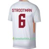 Fotballdrakt AS Roma Strootman 6 Bortetrøye 2017-2018 Kortermet