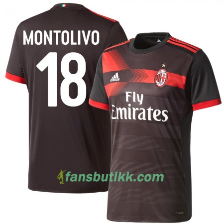 Fotballdrakt AC Milan Montolivo 18 Tredjetrøye 2017-2018 Kortermet