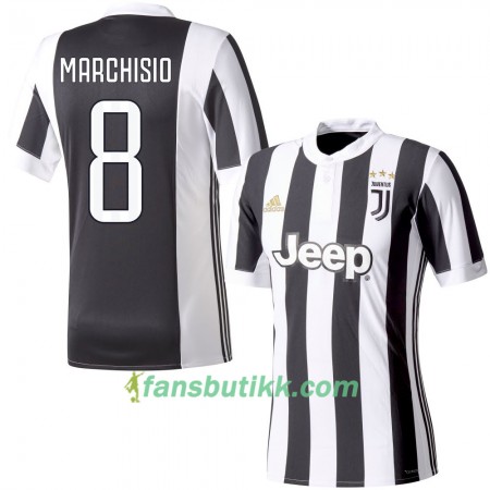 Fotballdrakt Juventus Marchisio 8 Hjemmetrøye 2017-2018 Kortermet