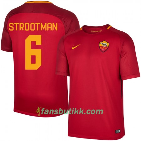 Fotballdrakt AS Roma Strooman 6 Hjemmetrøye 2017-2018 Kortermet