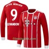 Fotballdrakt FC Bayern München Lewandowski 9 Hjemmetrøye 2017-2018 Langermet