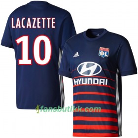 Fotballdrakt Olympique Lyonnais Lacazette Bortetrøye 2017-2018 Kortermet