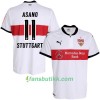 Fotballdrakt VfB Stuttgart Asano 11 Hjemmetrøye 2017-2018 Kortermet