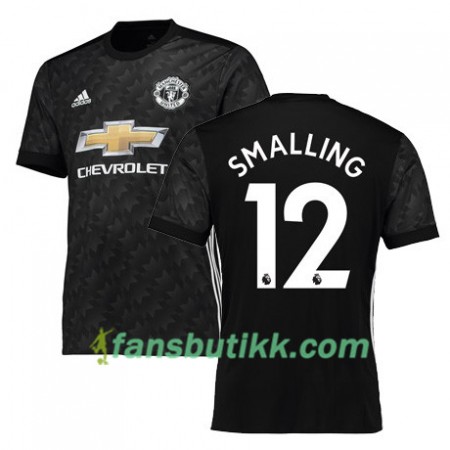 Fotballdrakt Manchester United SMALLING 12 Bortetrøye 2017-2018 Kortermet