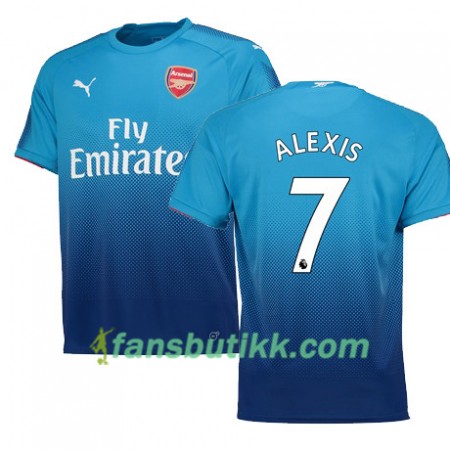 Fotballdrakt Arsenal ALEXIS 7 Bortetrøye 2017-2018 Kortermet