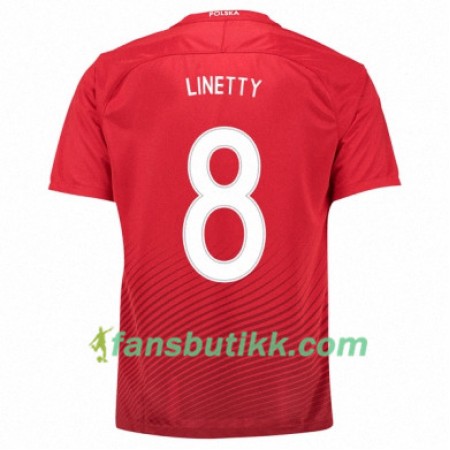Fotballdrakt Polen KAROL LINETTY Bortetrøye Euro 2016