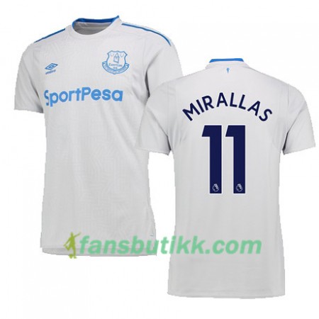 Fotballdrakt Everton MIRALLAS Bortetrøye 2017-2018 Kortermet