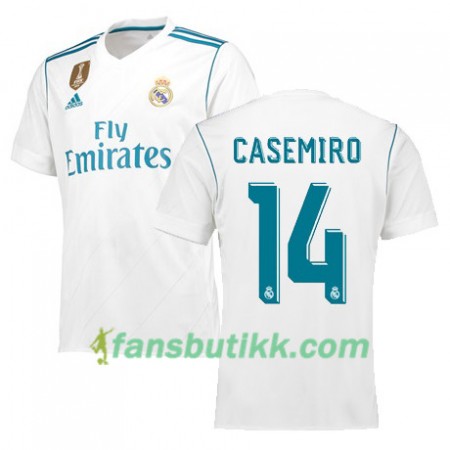 Fotballdrakt Real Madrid CASEMIRO 14 Hjemmetrøye 2017-2018 Kortermet
