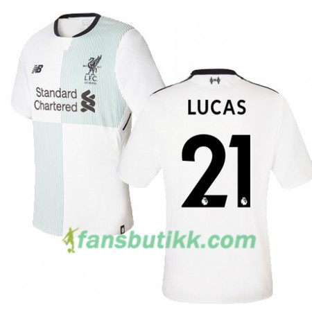 Fotballdrakt Liverpool LUCAS 21 Bortetrøye 2017-2018 Kortermet