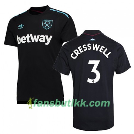 Fotballdrakt West Ham United CRESSWELL Bortetrøye 2017-2018 Kortermet