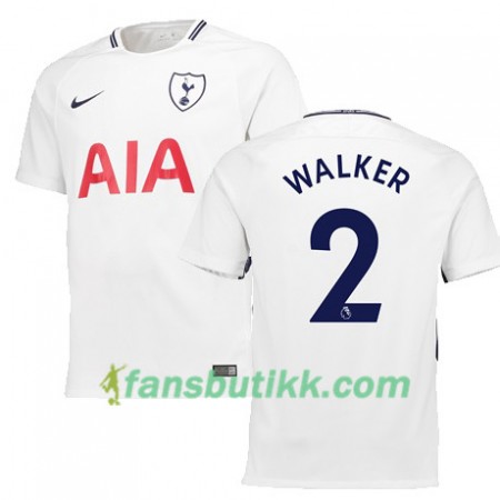 Fotballdrakt Tottenham Hotspur WALKER 2 Hjemmetrøye 2017-2018 Kortermet