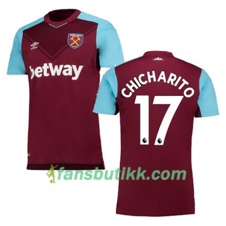 Fotballdrakt West Ham United CHICHARITO Hjemmetrøye 2017-2018 Kortermet