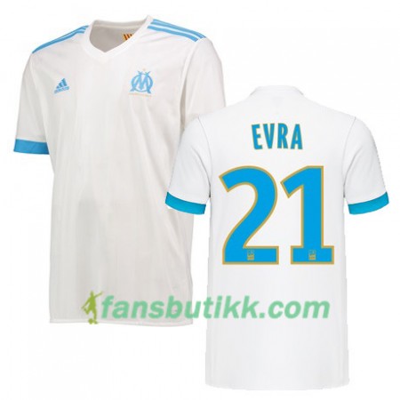 Fotballdrakt Olympique de Marseille Patrice Evra 21 Hjemmetrøye 2017-2018 Kortermet