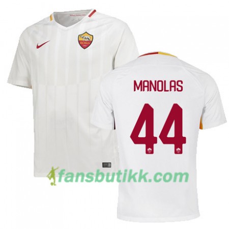 Fotballdrakt AS Roma MANOLAS 44 Bortetrøye 2017-2018 Kortermet