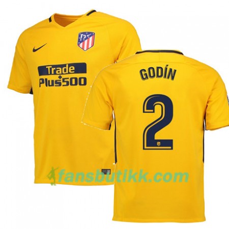 Fotballdrakt Atlético Madrid GODIN 2 Bortetrøye 2017-2018 Kortermet
